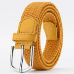 Fashion Casual Stretch Canvas Braided Belts Versatile Hole-free Weave Waistbelt Elastic Belt For Women Man - Image 10