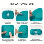 Inflatable Portable Neck Pillow U-shaped Pillow That Can Be Stored And Self Filled Suitable For Outdoor Travel Business Trips - Image 14