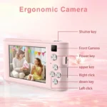 4K Vlogging Travel Front-facing Digital Camera A15 Portable High Definition 1080P Photography Travel Selfie Cam 44MP Resolution - Image 5