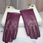 Women's Synthetic Leather Gloves Winter Warmth Short Thin Screen Driving Female Color Leather Gloves New 2022 Cycling - Image 8