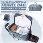 Travel Bag for Men, Convertible Carry on Garment Duffel Bag,Weekender Bag Hanging Suitcase Suit Business Travel Bag Clothing Bag - Image 7