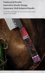 1-4 PCS Kitchen Knife set Damascus Steel Japanese chef Knife Santoku Knife Nakiri Knife kiritsuke knife Stable wood Handle - Image 18