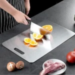 Cutting Board - Stainless Steel Cutting Boards for Kitchen- for cutting Meat, Fruit, Vegetables, Outdoor or Indoor（3pcs） - Image 3
