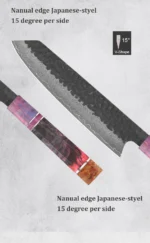 1-4 PCS Kitchen Knife set Damascus Steel Japanese chef Knife Santoku Knife Nakiri Knife kiritsuke knife Stable wood Handle - Image 19