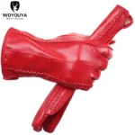 Touch Screen Leather Gloves, High-End Leather Gloves Women, Genuine Leather Winter Gloves, Keep Warm Women's Leather Gloves-2226 - Image 18