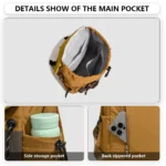 Lightweight, Simple, Versatile, Large-Capacity Computer Travel Backpack for Junior High School Students, High School Students, College Students, School Bags for Girls - Image 3