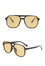 Vintage Men Women Big Sunglasses Men Square Shades Brand Designer Unisex Sun Glasses Black Lense Male Female Sunglasses UV400 - Image 15
