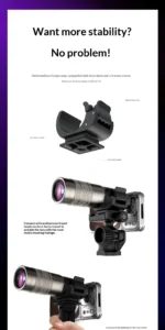 ED Low Dispersion 400mm Telephoto Lens, Fotorgear Pro with 13 Elements & 35mm Prism, No Vignette, IOS Stabilization for Phone - Image 34