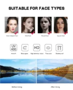 Toad Shaped Sunglasses 2025 Large Frame Fashion Trendy Sunglasses Metal UV400 Sunglasses - Image 10
