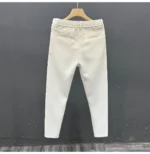 Casual Slim Fit Men's West Pants Thin Non-Ironed Business Suit Pants Comfortable Lightweight Breathable Cotton Summer Leisure... - Image 18