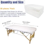 30 Pieces Disposable Bed Sheet Wholesale Beauty Salon Special Travel Breathable Non-Woven Fabric Hole Disposable Hotel Bed Cover - Image 5