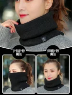 Knitted Neck Warmer Sports Scarf Fashion Soft Women Men Face Cover Winter Skating Running Hiking Scarves Thick Cold-proof Collar - Image 23