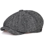 Retro Newsboy Caps Men British Painters Hats Autumn Winter Berets Herringbone Flat Cap Hip Hop Berets - Image 13