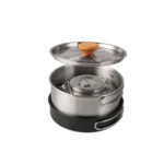 Camping Cookware Set Outdoor Picnic Cookware Kit Stainless Steel Pot Frying Pan Kettle Set Travel Cooking Accessory - Image 2