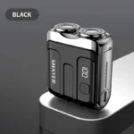 Mini Electric Smart Shaver Household Car Shaver Digital Display Dual Blade Rechargeable Shaver Powerful Beard Trimmer Tool - Image 11