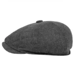 Retro Newsboy Caps Men British Painters Hats Autumn Winter Berets Herringbone Flat Cap Hip Hop Berets - Image 12