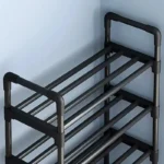 Black Elevated Shoe Rack Small Simple Multi-layer Shoe Cabinet Home Entrance Rental Housing Dormitory Storage Rack