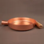 Copper Frying Pan Fast Heat Transfer 2mm Thickened Non-stick Pan   Induction Compatible 100% Hand Forged Pure Copper Cooking Pot - Image 3