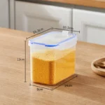 Food Storage Containers with Lids Stackable Treat Box Containers for Kitchen Pantry Organization Containers for Rice Dispenser - Image 9