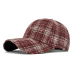 Hats for Men and Women New Classic Plaid Baseball Cap for Autumn and Winter Hard-Brimmed Face-Slimming Duckbill Cap Sun Hat - Image 13