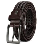 CHAOREN Leather Braided Belts for Mens Casual Woven Leather Belt for Dress Pants - Image 9