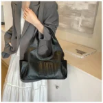 2024 New Women's Tote Bags Trendy Versatile Commuting Large Capacity One Shoulder Bag Summer Casual Solid Color Female Handbags - Image 50
