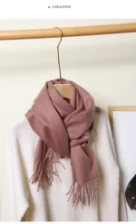 Women Scarf Cashmere Winter Scarf Winter 2024 Fashion Scarves Designer Keep warm Women Luxury Kids Scarf - Image 45