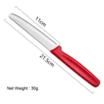 Steak Knives Set of 4/6/8 Stainless Steel Serrated Round Tip Fruit And Vegetable Paring Baking Toast Serrated Bread Knives - Image 7