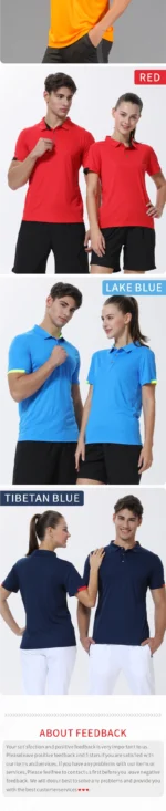 POLO T-shirt Free Customization Printing Logo Image Design T-shirt Short Sleeve Cultural Shirt Enterprise Work Suit Unisex - Image 19