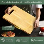 Wooden Chopping Boards Cutting Serving Board Double-sided Available Wooden Thick Boards for Chopping Charcuterie Serving Boards - Image 5