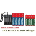 NEW 1.5V AA9800mAh+AAA8800mAh+USBcharger 1.5V, Rechargeable Nickel Hydrogen Battery, Used for Electronic Toys,  Camera Batteries - Image 17