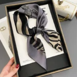 100% Real Silk Scarf New 70CM Natural Shawl Wraps Women Ladies Fashion Scarves Foulard Bandana Square Headband Hijab Pashmina - Image 9