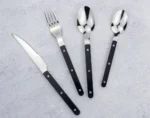 New Design Dinnerware 4 In 1 Set Stainless Steel 18/8(304) ABS Handle With Rivets Top Mirror Polishing Cutlery Sets For Kitchen - Image 50