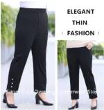 Office Formal Plus Size Pants For Women 7XL 6XL 5XL 4XL White Straight Girls High Waisted Lady Black Work Spring Summer Trousers - Image 14