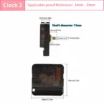 Wall Clock Movement Mechanism Clock Hands Long Shaft Silent Quartz Movement Clockwork Table DIY Watches Repair Tools - Image 15