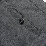 Daily Versatile Male Formal Trousers Stable Waist Breathable Linen Textured Fabric Office Wedding Multi Scene Long Pants - Image 32