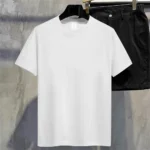 Summer Men T Shirt Cotton Tops Women Solid Color Blank Tshirts O-neck Round Collar Short-Sleeve Couple White Top Tees Clothing - Image 2
