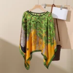 110*110cm Fashion Scarves Women Pullover scarf Shawl Print Silk Satin Hijab Female Bandana Luxury Brand Square Ladies bandanna - Image 21