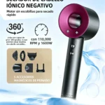 Professional high-speed bladeless hair dryer, 1600W high-power ionic hair dryer, dries hair quickly, home styling tool
