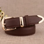 Women's Trousers Belt  Leather Trend White Belt Fashion High Quality Trouser Belts Solid Vintage Pin Buckle Ladies Strap LB2146- - Image 9