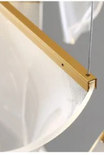 Led Modern Chandelier Living Room Decorative Lighting Duplex Rotary Staircase Chandelier Irregular Acrylic Restaurant Chandelier - Image 22