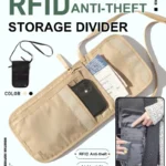 Travel document bag Lightweight multi-functional storage bag Passport holder mobile phone storage Waterproof anti-theft bag