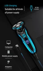 Electric Shaver for Men's Rechargeable Waterproof Electric Razor Beard Trimmer Wet-Dry Dual Use Shaving Machine Facial Epilato - Image 20