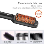 Hair Straightener Ceramic Hot Comb 2 in 1 Electric Straighten Hair Brush Negative Ion Fast Heating Styling Tool ﻿ - Image 12