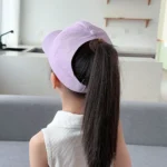 Kids Baseball Caps  Children Love Embroidery Breathable High Ponytail Baseball Caps Adjustable Summer UV Protection Snapback Hat - Image 23