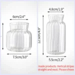 Glass Vase Transparent Flower Vase Flowers Bottle Hydroponics Plant Flower Vases Wedding Desktop Home Decor Florero Mother's Day - Image 7