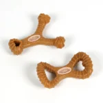 Dog toy is durable and chew-resistant, dispenses treats, grinds teeth, cleans teeth, educational and interactive pet supplies - Image 2