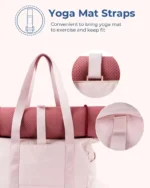 Women Tote Bag University Laptop Travel Tote diaper Gym Yoga Bag Shoulder Bag with Yoga Mat Buckle for Sports College Work - Image 10