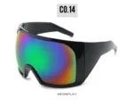 Oversized Sunglasses Men Wrap Anti Wind Personal Large Shades Futuristic Fashion Future Shield Uv400 Cycling Motorcycle - Image 31