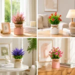 Artificial Small Plants with Pot Fake Plant for Home Living Room Bedroom Entrance Cabinet Office Tabletop Windowsill Decoration - Image 13